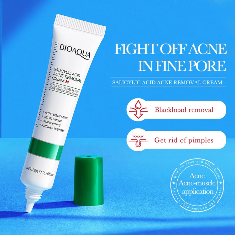 کرم ضد جوش Salicylic Acid Bioaqua با بافت سبک و جذب سریع مناسب پوست چرب