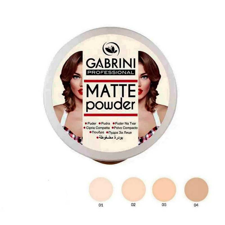 پنکک مات Gabrini Professional با بافت مخملی و پوشانندگی یکنواخت صورت