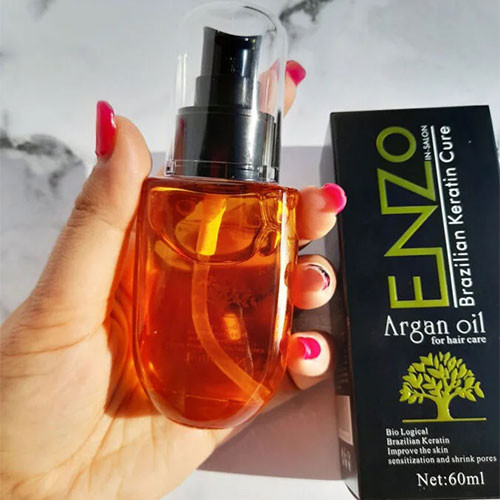 روغن آرگان مو ENZO با فرمول مغذی مناسب انواع مو
