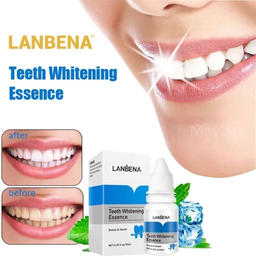 تصویر سرم سفیدکننده دندان LANBENA مناسب استفاده روزانه برای لبخندی درخشان