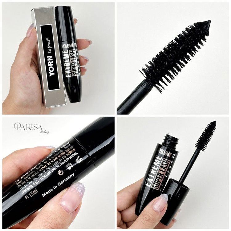 تصویر ریمل YORN EXTREME SUPER LASH با برس حرفهای برای افزایش حجم مژه
