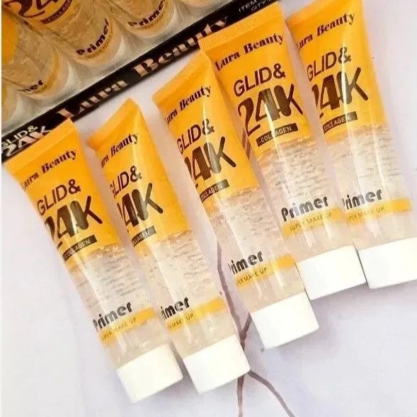 Lura Beauty Gold 24K Primer پرایمر صورت لورا بیوتی مدل گلد 24K