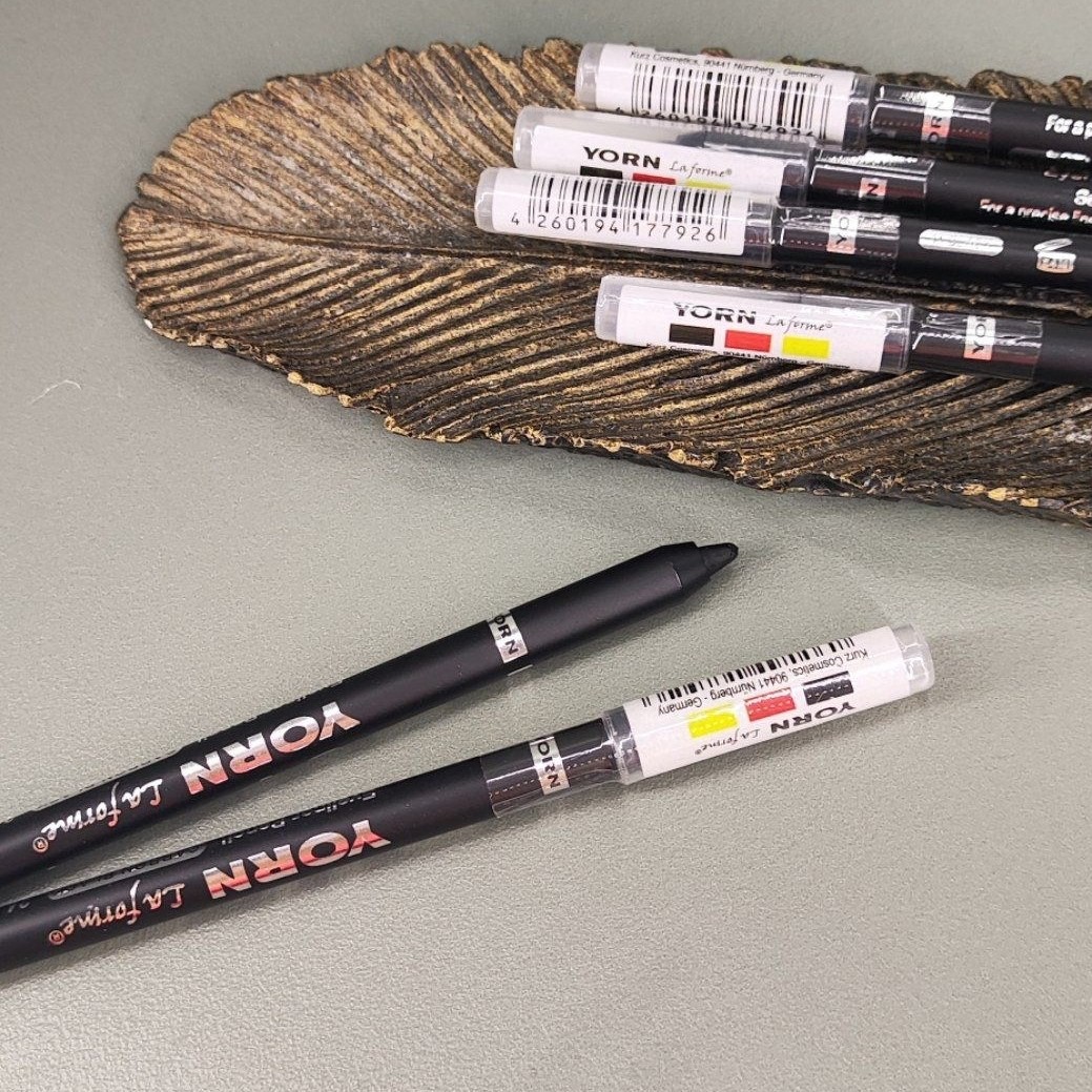 YORN Waterproof Eye Pencil Black مداد چشم شمعی ضد آب مشکی یورن