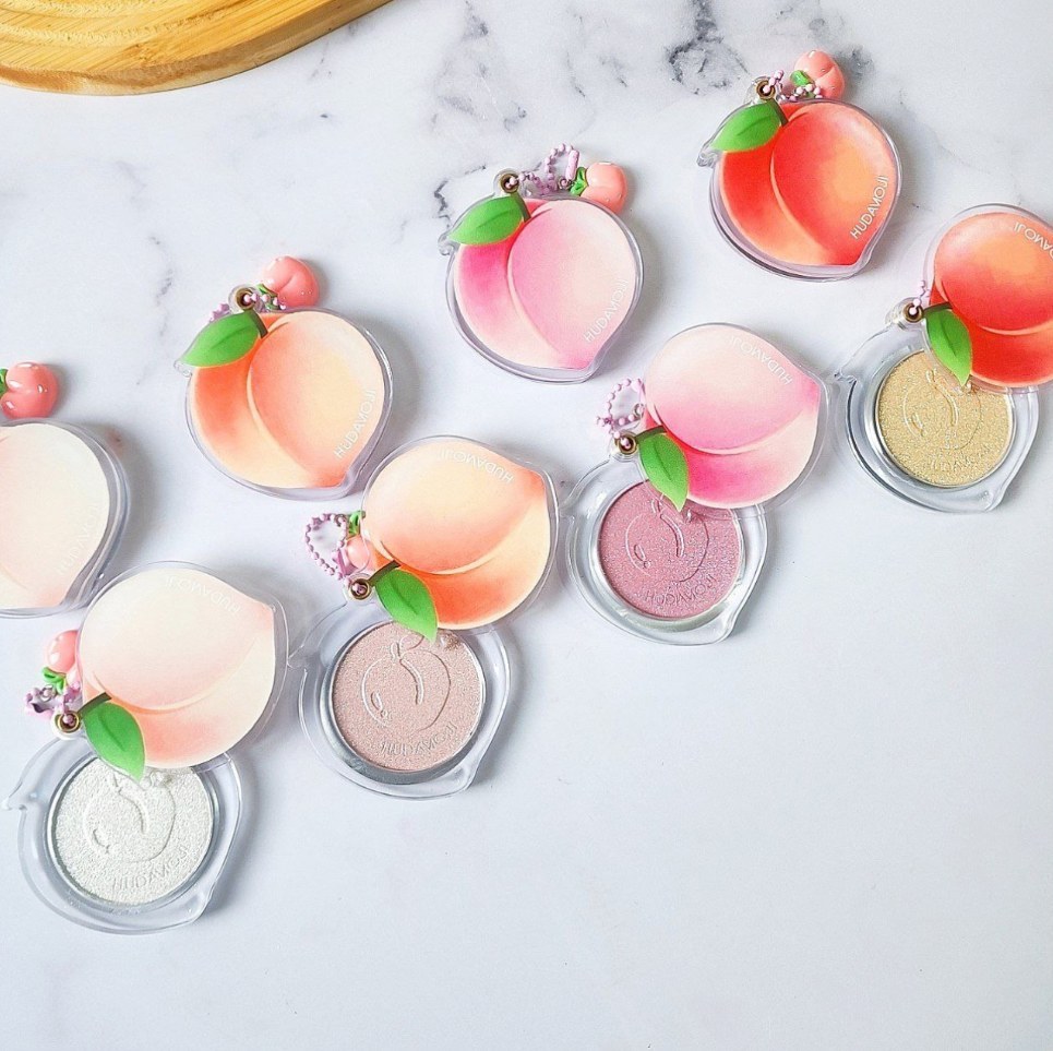 HUDA MOJI Peach Highlighter هایلایتر طرح هلو هدی موجی