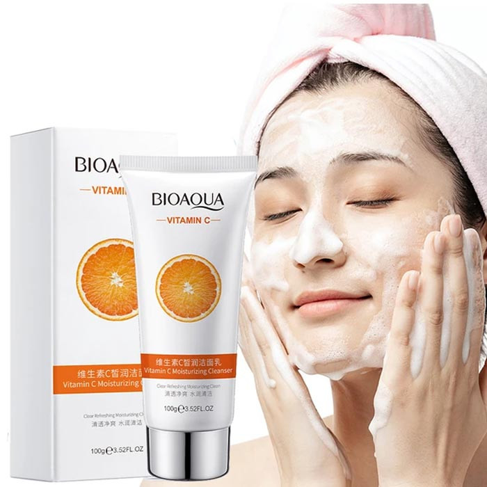 فوم شستشوی صورت بیوآکوا BIOAQUA حاوی ویتامین C حجم 100 گرم