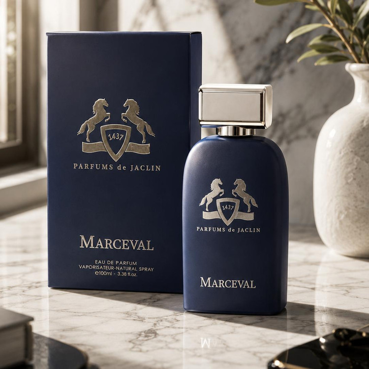 خرید عطر مردانه Jaclin Marceval با طراحی لوکس سرمهای