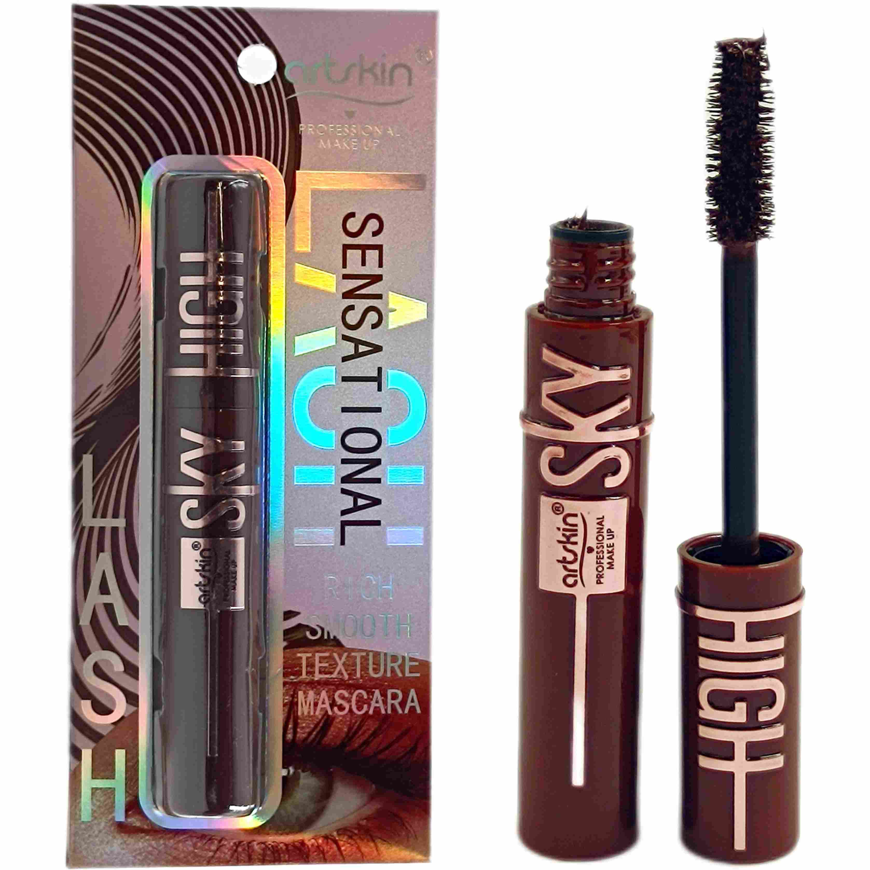 خرید ریمل قهوه‌ای Art Skin Sky High مناسب حجم دادن و بلند کردن مژه‌ها