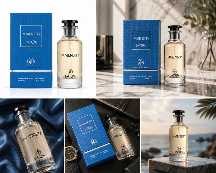 تصویر بطری عطر مردانه Jaclin Immensity با طراحی لوکس