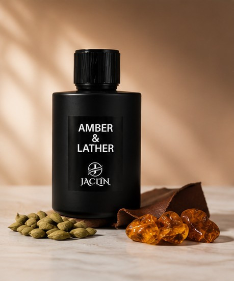 ادکلن Amber & Lather ژاکلین با طراحی مشکی و لوکس