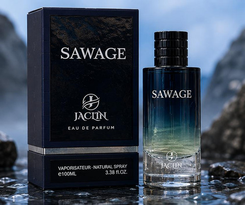 خرید ادکلن Jaclin SAWAGE با طراحی مشکی و آبی